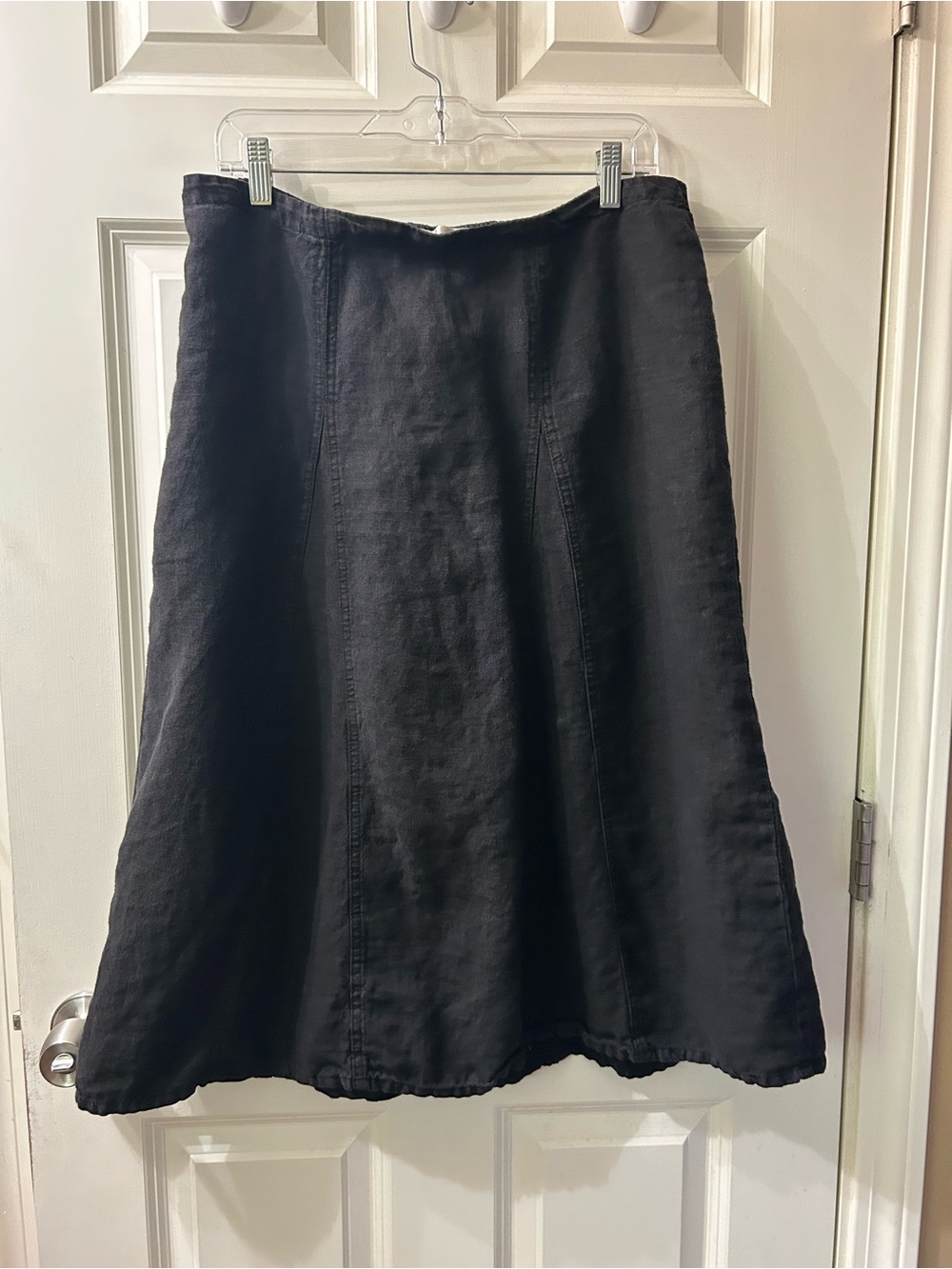 Cut-Loose black  A-Line 100% linen Women's Skirt